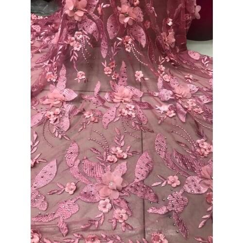 DI YA SI French Net Lace Fabric 2018 Latest African Lace Fabric With Embroidery Mesh Tulle Lace Fabric High quality Nigerian Lac