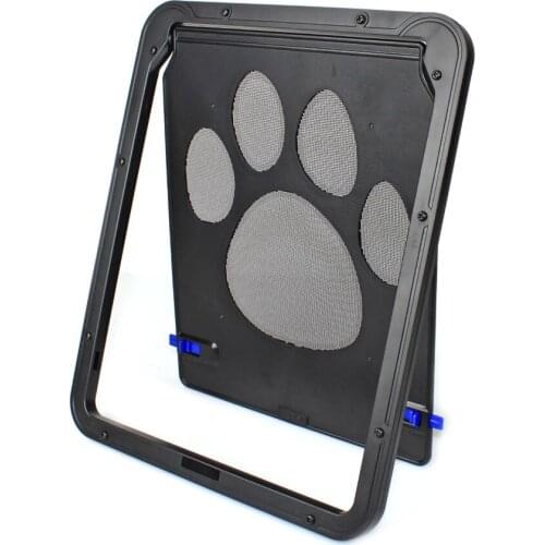 Easy Install Pet Door New Safe Lockable Magnetic Dogs Cats Window Gate Locking Security Lock Flap Gate