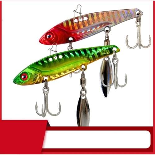 7/12/15/18g 360Degree Shock Hard Metal Vib Blade Lure Sinking Vibration Baits Artificial Vibe for Bass Pike Perch Fishing