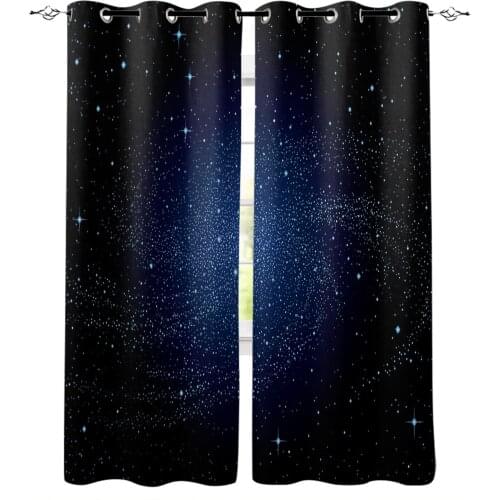 Milky Way Vortex Spots Dense Window Treatments Curtains Valance Window Blinds Bedroom Curtains Kids Room Decor