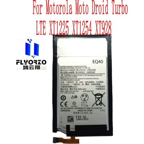 Brand new Original 3900mAh EQ40 Battery For Motorola Moto Droid Turbo LTE XT1225 XT1254 XT928 Mobile Phone