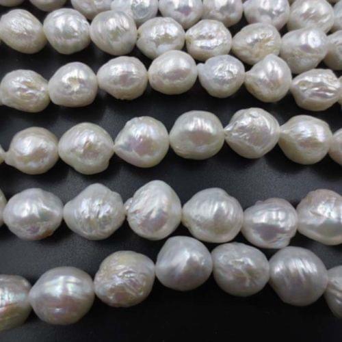 Wholesale 1 Strand 11-13mm White Nucleated Kasumi pearl Strands