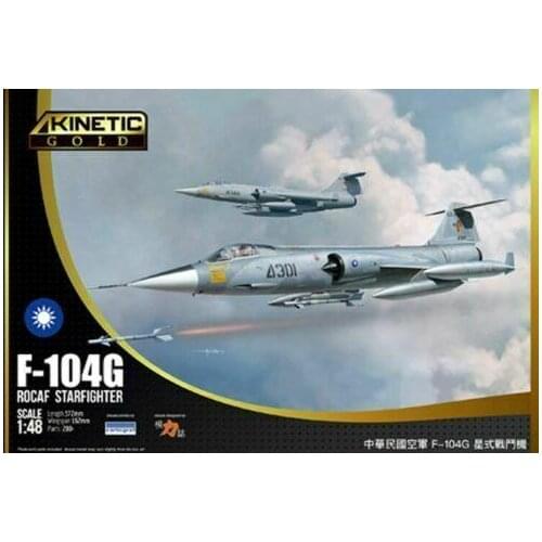 KINETIC K48077 1/48 scale model kit ROCAF F-104G Starfighter plane 2019