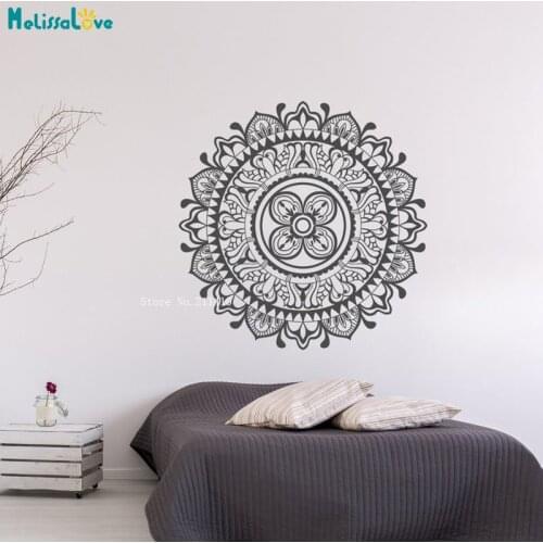 Traditional Mandala Wall Stickers Exquisite Vinyl Home Living Room Yoga Sticker Studio Decor Removable YT5791