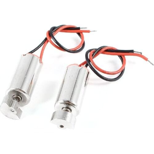 UXCELL(R) High Quality 2 Pcs 1.5-3V 30000RPM DC Mini Coreless Vibration Motor 6x14mm for Toys