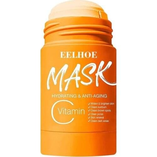 Vitamin C Cleansing Mask Purifying Clay Stick Mask Oil Control Whitening Skin Care Charcoal Remove Blackhead Remove Mud Mask