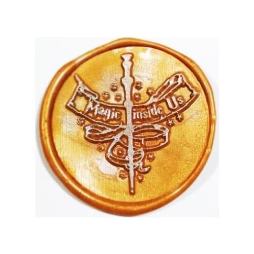 Deathly Hallows magic book castle felix Sealing Wax Stamp 943 Magic Owl Post Blessing Twilight Hogwart School Badge Dense stamp