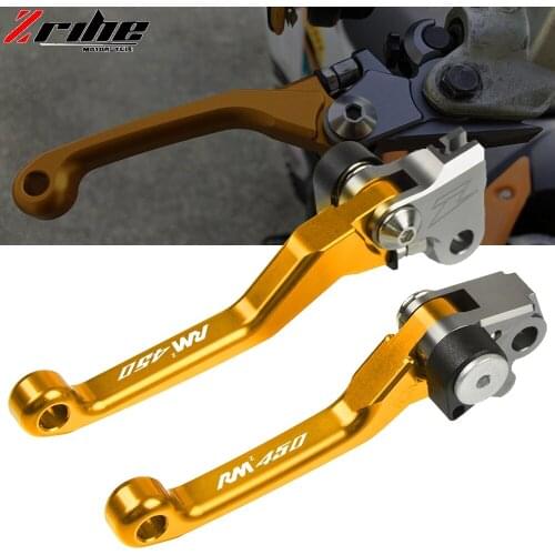 High Quality CNC For SUZUKI RMZ 450 2005-2018 Black Motorcycle Handle Brake Clutch Lever Dirt bike Pivot Levers RMZ450 RMZ 450