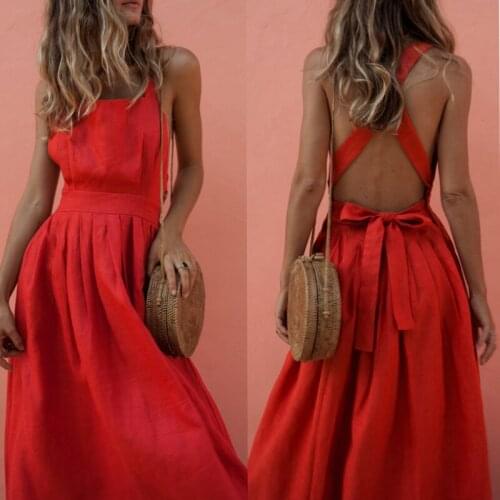 WANGSCANIS Red Summer Dresses