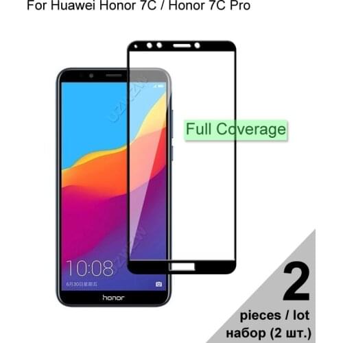 Protective Glass For Huawei Honor 7C Pro / Honor 7C Full Coverage Tempered Glass For Huawei Honor 7C Pro