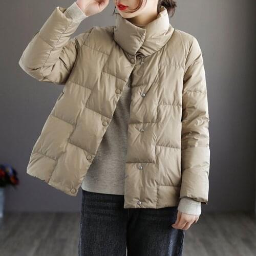 Winter Women Down Coat Thick Duck Down Jacket Women Loose Ultra Light Down Feather Jacket Plus Womens Overcoat Windbreaker Coat