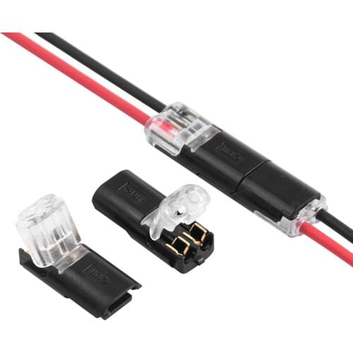 10x 2 Pin Quick Pluggable Scotch Lock Solice Wire Connector 22-20AWG Quick Splice Terminal Block ELECTRICAL CABLE JOINTS