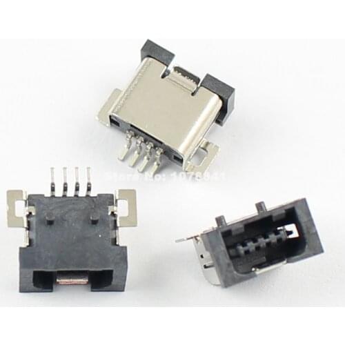 20pcs Mini USB 4 Pin Female SMT PCB Socket Connector DIY