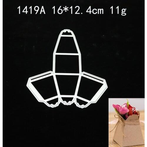 2021 Gift Box Metal Cutting Dies DIY Scrapbooking Paper Photo Album Crafts Knife Mould Cards Embossing Mold Stencils for Decor