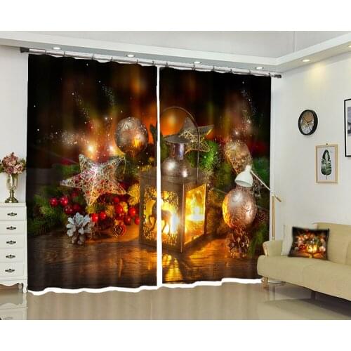 3D Window Curtains Living Room wedding bedroom Hotel decorate Christmas Cortinas Drapes Rideaux Customized size pillowcase