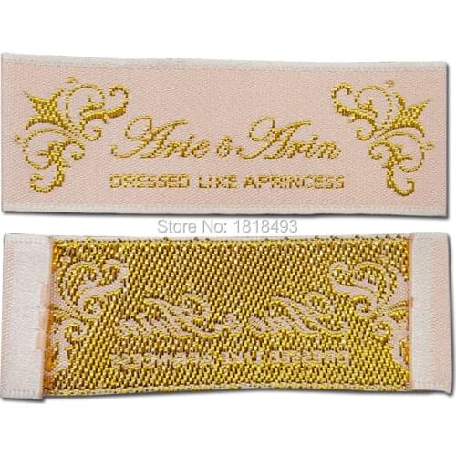 Free shipping customize clothing main labels/garment embroidered tags/dress t-shirt jacket woven labels/logo printing/trademark