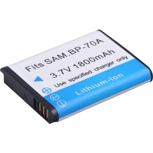 BP-70A BP 70A BP70A Battery for Samsung ST95 ST100 ST6500 SL50 SL600 TL205 WB30F WB35F DV150F ES65 ES67 MV800 PL80