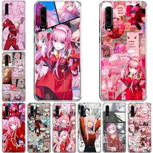 Zero Two Darling in the FranXX Anime Novelty Phone Case For Huawei P10 P20 P30 P40 Mate 30 20 10 Lite Pro P Smart Z Plus 2019 20