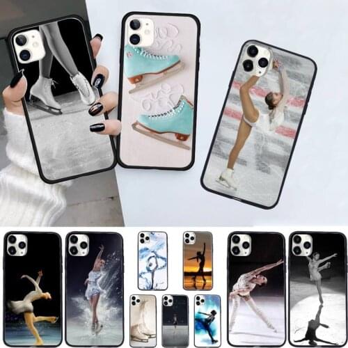 Figure skating skates pattern high quality Phone Case coque for iPhone 11 12 pro XS MAX 8 7 6 6S Plus X 5S SE 2020 XR