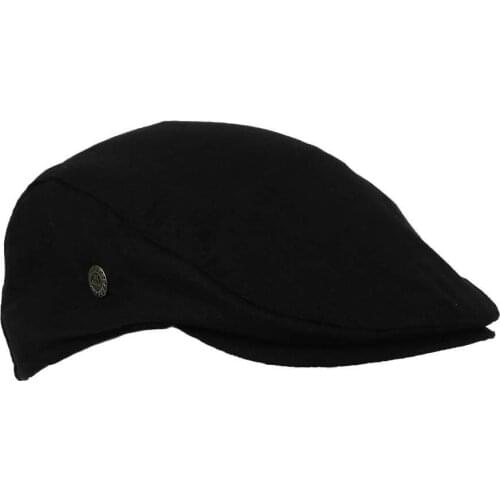 Linen Newsboy Cap for Men Summer Flat Breathable Elastic Cabbies Golf London Hat Male Casquette Headpiece Peak Bilinders