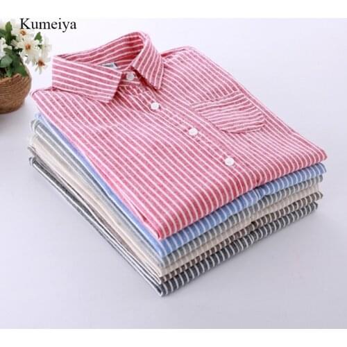 Блузки в полоску Kumeiya China At AliExpress