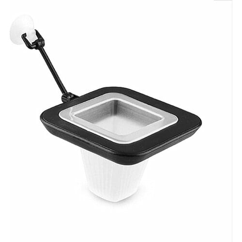 Lechuang Fish Tank Red Worm Cup With Measuring Cup Plastic Fish Tank Fish Funnel Cone Feeder Thawing Tool Aquarium Supplies