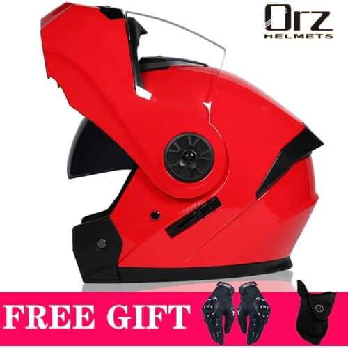 Motorcycle Helmets High Quality Flip Up Helmet Abs Full Face Motorcycle Helmets Racing Helmet DOT Approved