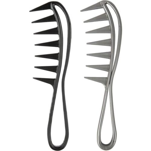 Man’s Pomade Hair Style Slick Back Rib Combs Fluffy Hairstyling Portable Wide Teeth Comb Salon Barbe Hairdressing Tools E1147