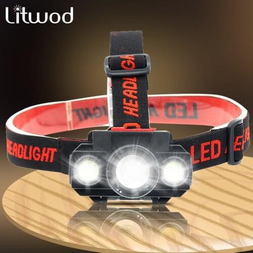 Zoomable COB XP-G Q5 Led Fishing Headlight Use Rechargeable 18650 Battery Headlamp Head Flashlight Lamp Torch for Camping Light