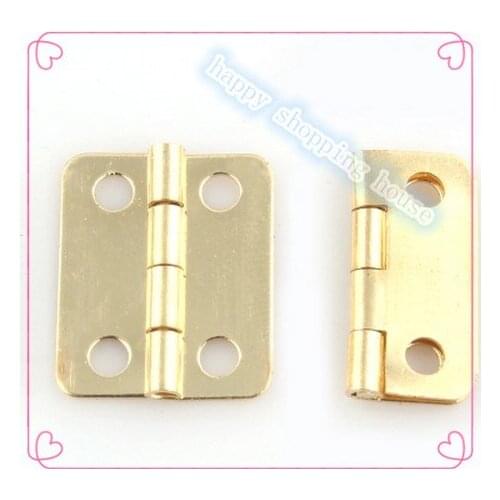 Hinges for wooden wine box & decorative gold copper hinge box small copper 16mm*13mm*0.5mm