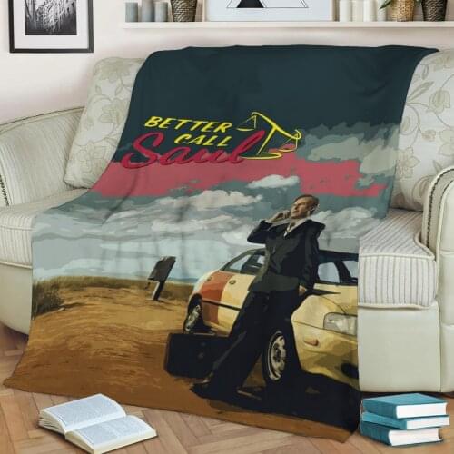 Better Call Saul 3D Print Plush Blanket Throw On Sofa Home Decor Soft Warmth Washable Nap Blanket Dropshipping