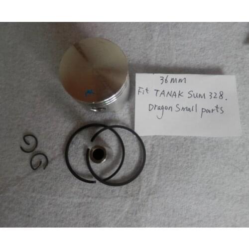 SUM328 PISTON ASSEMBLY 36mm FOR TANAKA BG328 T328 CYLINDER KIT 2 STROKE BRUSH CUTTER ZYLINDER ASSY KOLBEN W/ RING SET PIN CLIPS