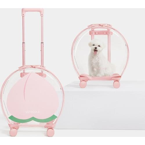 Portable Transparent Cat Bag Trolley Case Multifunctional Pet Backpack Pet Aviation Bubble Box Dog Bag Pet Accessories Dogs