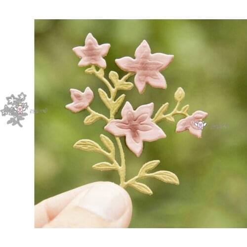 Mmao Crafts Metal Steel Cutting Dies New Flower leaf strip Stencil For DIY Scrapbooking Paper/photo Cards Embossing Dies