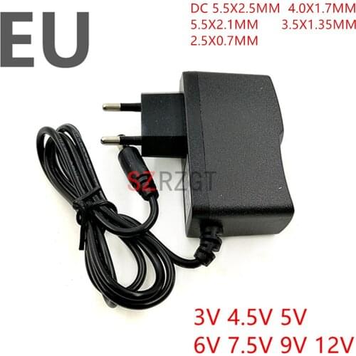 AC 110-240V DC 3V 4.5V 5V 6V 7.5V 9V 12V for 0.5A 1A LED light strip Universa adapter 12 V Volt AC / DC Converter power supply