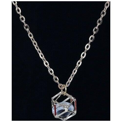 Vintage Gold Crystal Magic Cube Charms Choker Collar Statement Chain Necklace Pendant Jewelry Women Clothing Accessories A81
