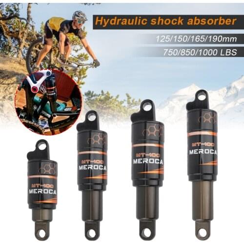 Mtb Bike Oil Spring Rear Shock Absorber 125/150/165/190mm Adjustable Bike Shock Damper Reducer for Mountain Bike Scooter