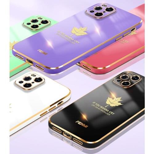 Soft Silicone Maple Leaf Protective Case Find X3 Pro X3 Neo Lite for OPPO A93 A55 A53 A33 A32 A72 A9 A5 2020 mobile phone case