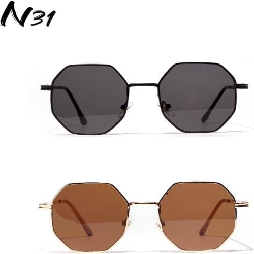 Women Frame Mirror Color Sunglasses Vintage Small Eyewear 2021 Fashion Style New Luxury Pink Black Metal Glasses Decoration