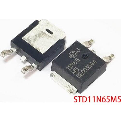 10pcs/lot STD11N65M5 11N65M5 11A 650V TO-252