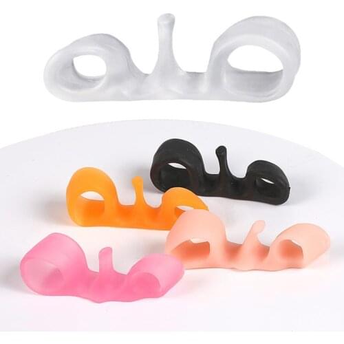 2Pcs Toe Separator Bone Corrector Straightener Silicone Gel Foot Fingers Protector Bunion Adjuster Feet Massager