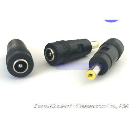 20 pcs DC Jack 5.5x2.1mm Female to 4.8x1.7mm Male DC Power Adapter 5.5*2.1 to 4.8*1.7 For HP Laptops (small yellow head)