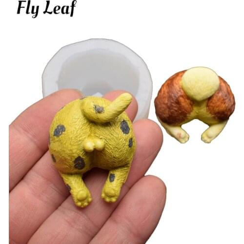 3D Variety of Animals Silicone Mold Animal Series 4 Cake Mold DIY Cute little tabby cat little hamster plum dog Cake Decorating