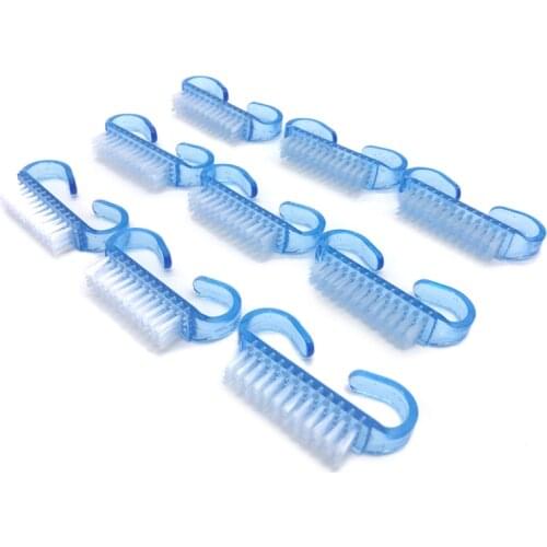 50pcs Soft Nail Cleaning Brush Nails Brush Manicure Tools Blue Nail Dust Cleaner Brushes UV Gel Pincel De Unha Nail Accessories