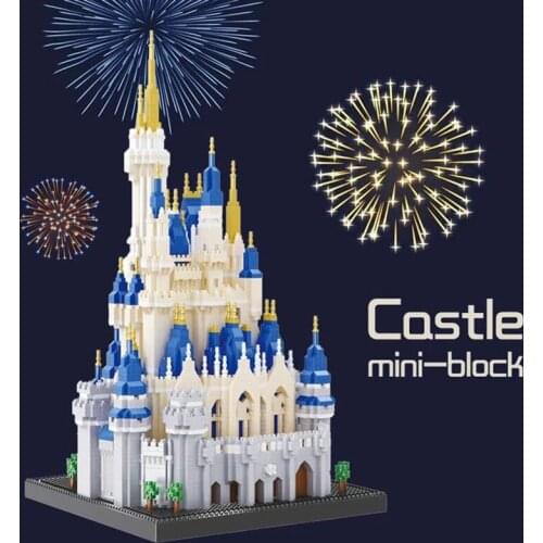5500pcs 16061 Castle Diamond Small Particle Building Blocks Assembling Bricks Toy Big Magic Model Toys for Children Gift