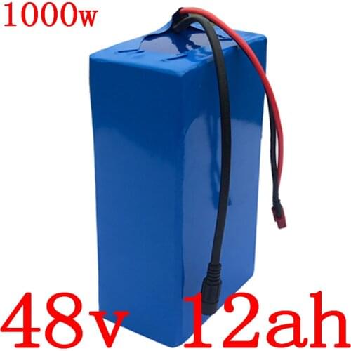48V battery pack 48V 12AH electric bike battery 48V 12AH lithium battery pack for 48V 500W 750W 1000W ebike motor with 2A charger
