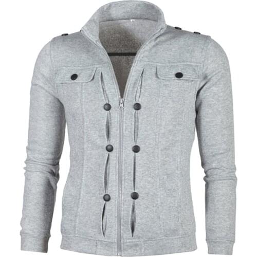 Anuosi Men's Sweatshirts With Collar
