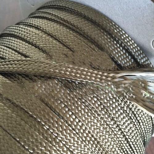 Free shipping 10M 15mm Basalt fiber Braided sleeve Protecting cable sleeve Mineral fiber 650C