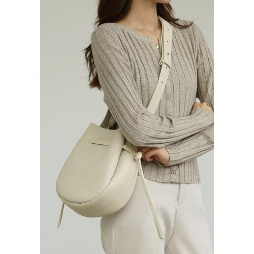 2021 New Design Leather Large Capacity Bucket Bag Fashion Messenger Bag Multifunctional Crossbody Bag For Women