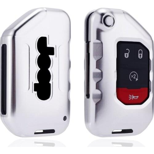 Car key case for Jeep 2018 new Wrangler metal aluminum alloy key case Shell Cover car Accessories keychain key cover
